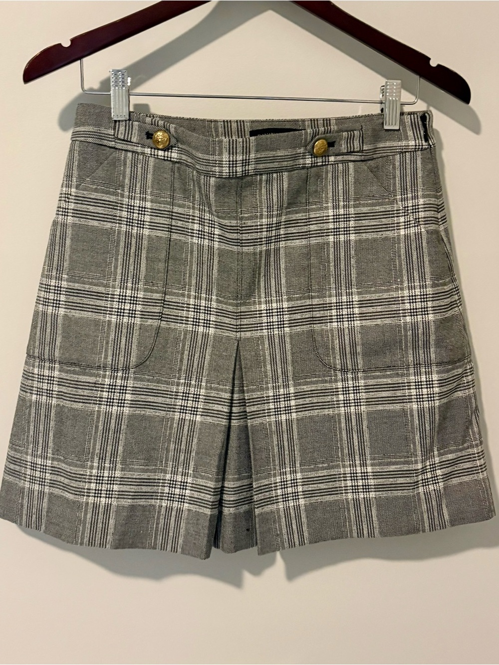 Banana Republic Black Plaid Women’s Skirt